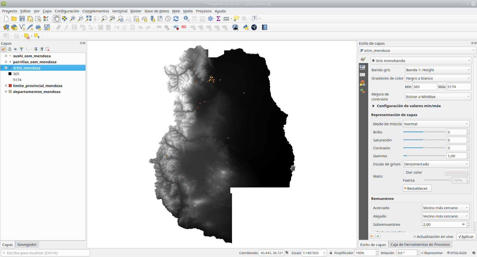 QGIS Interface with all layers loaded