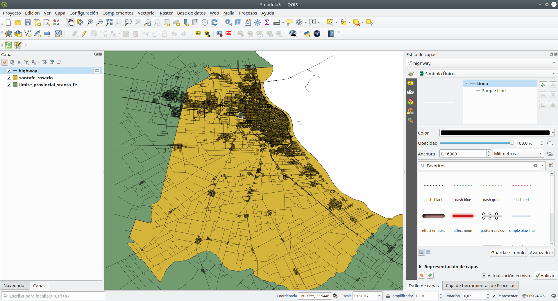 Highway data loaded from OSM