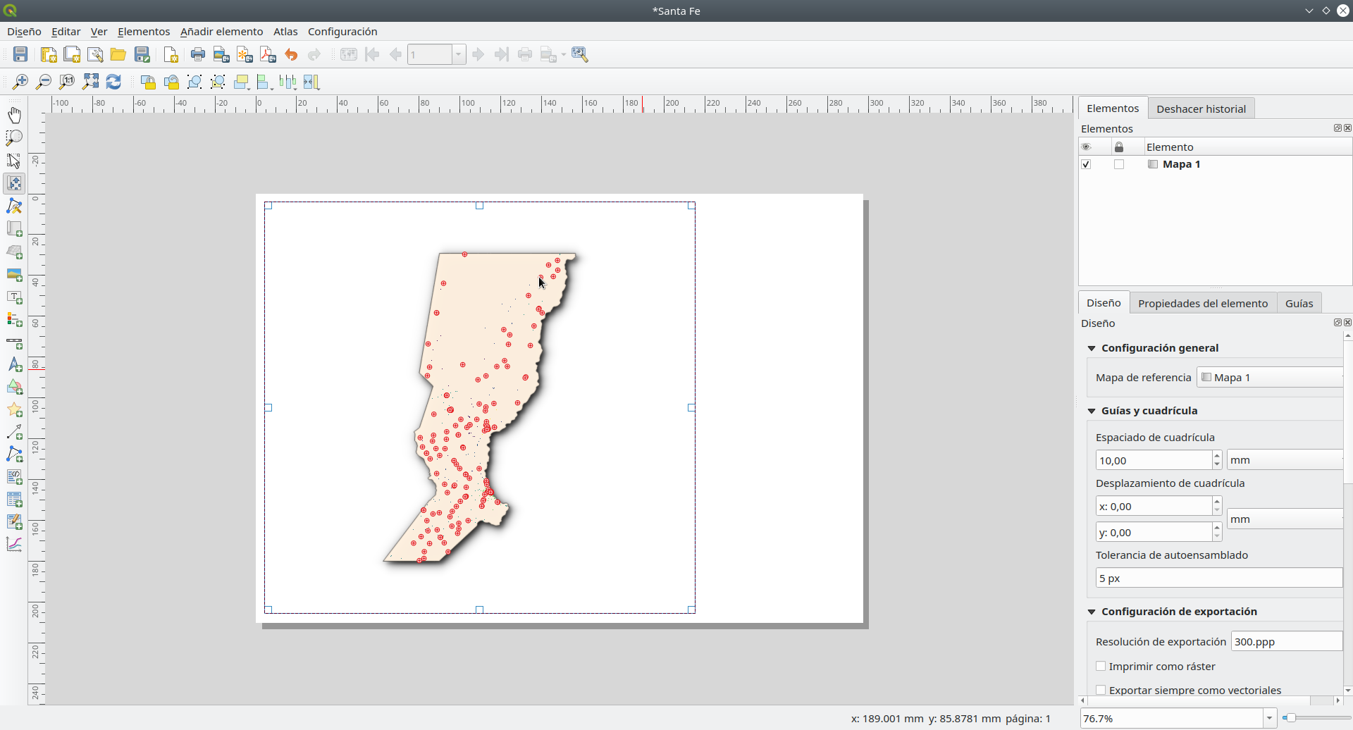 Add map to Print Layout