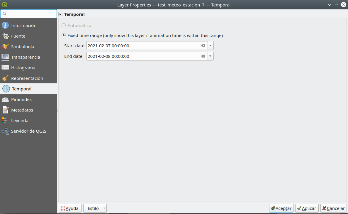 Setting temporal information to the raster dataset (7)