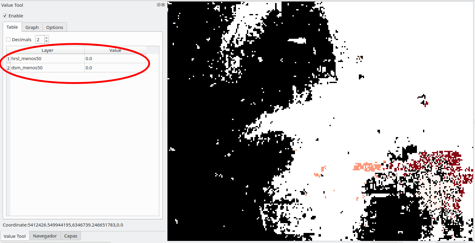 Using Value Tool to check results of Raster Calculator