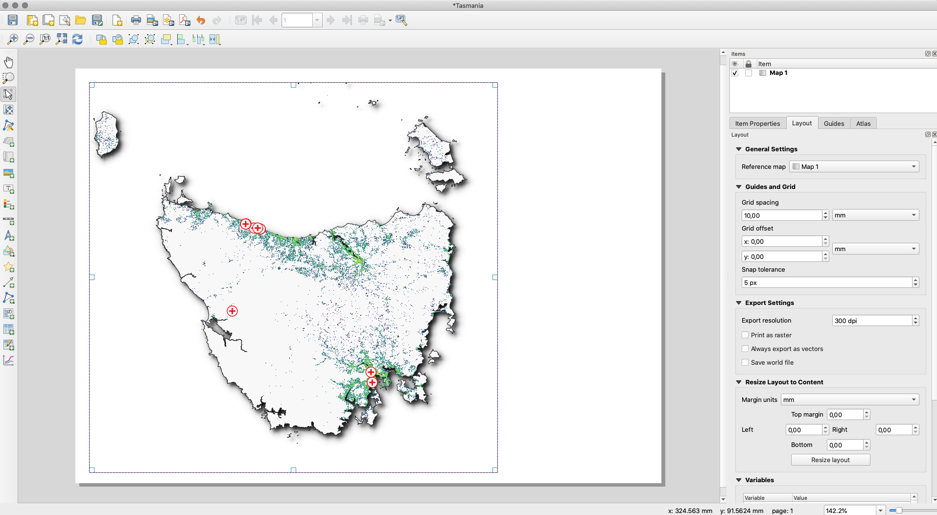 Add map to Print Layout