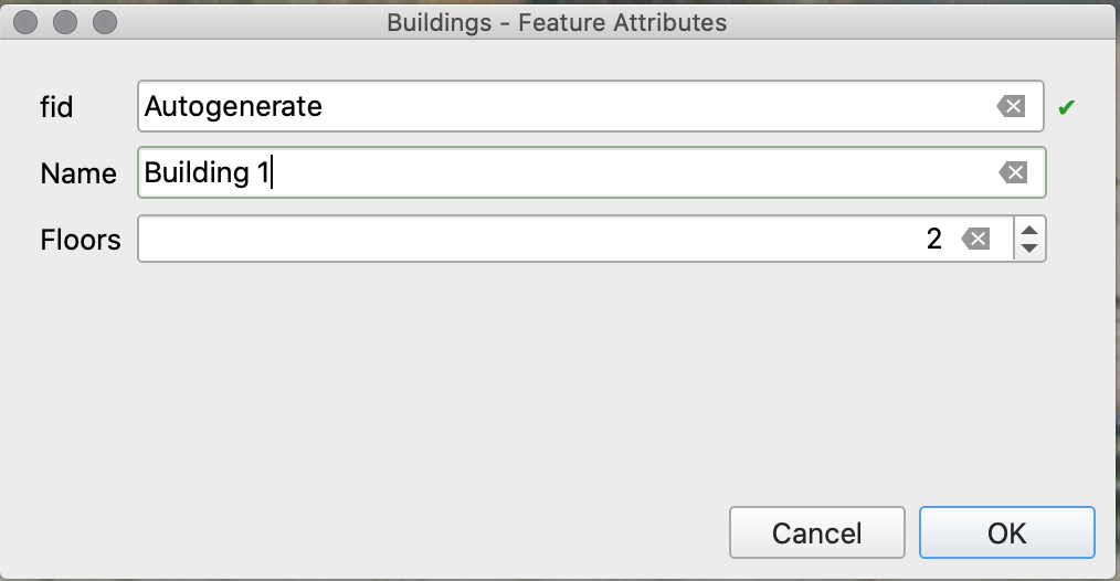 Fill in the attribute values