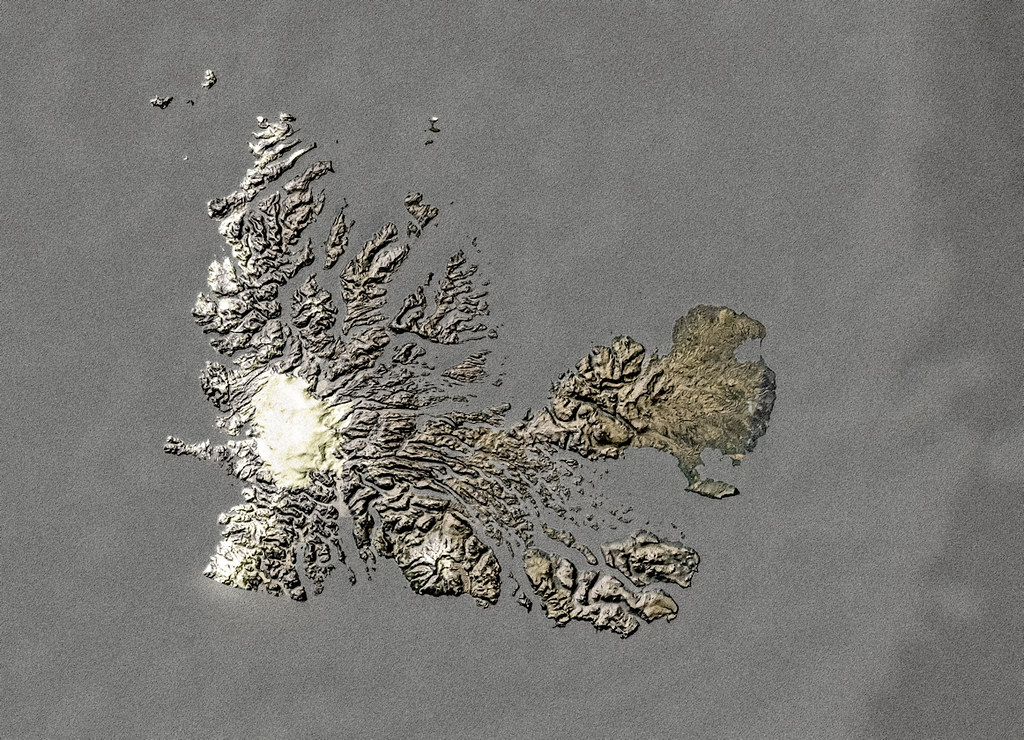 Mapa da Ilha Kerguelen