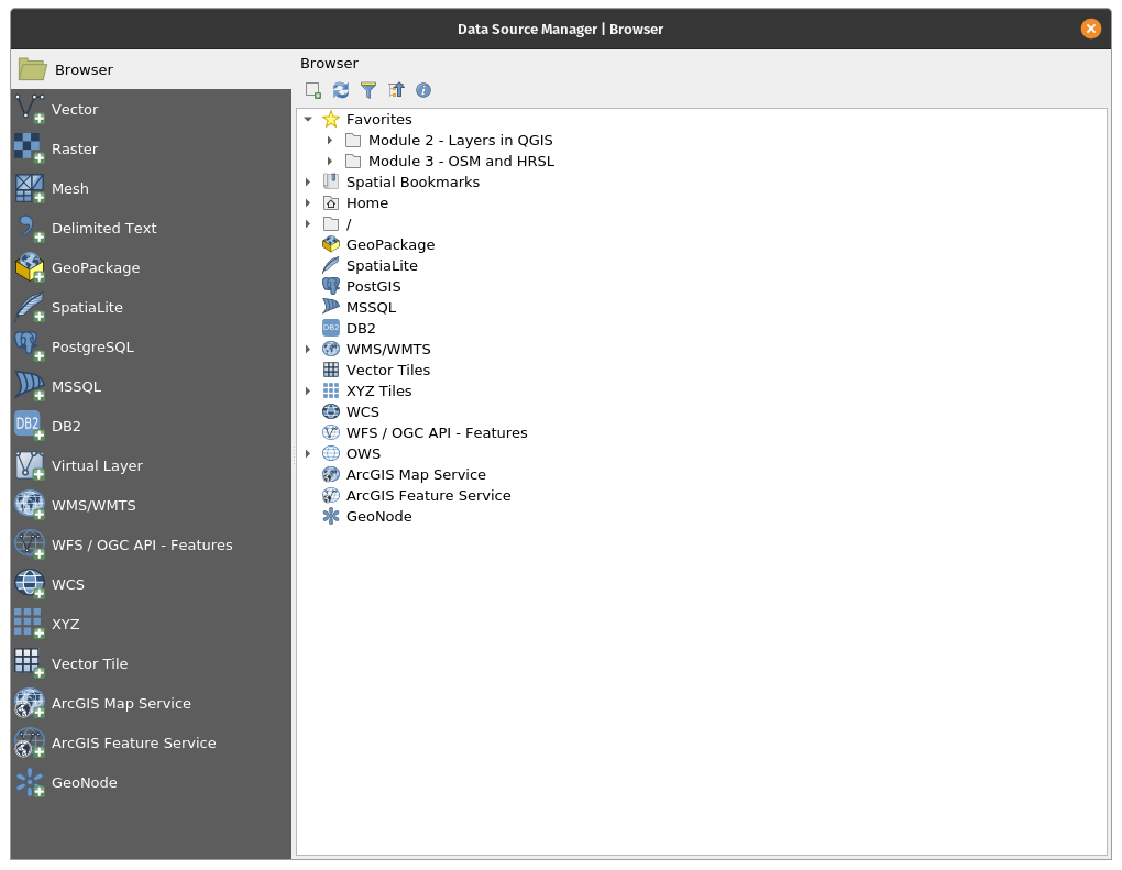 Data Source Manager