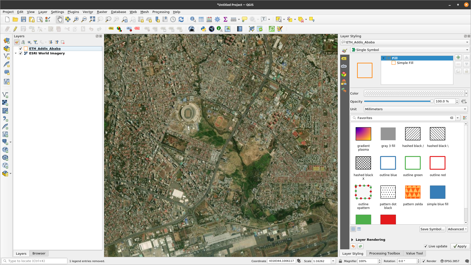 ESRI World Imagery layer zoomed in