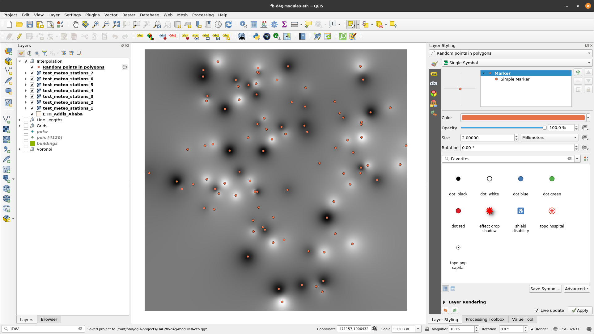 Interpolated datasets