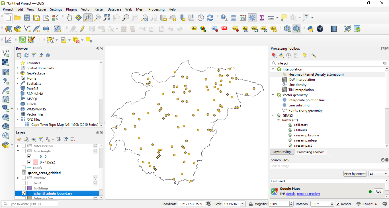 Point data layer - randomly created within specified polygons