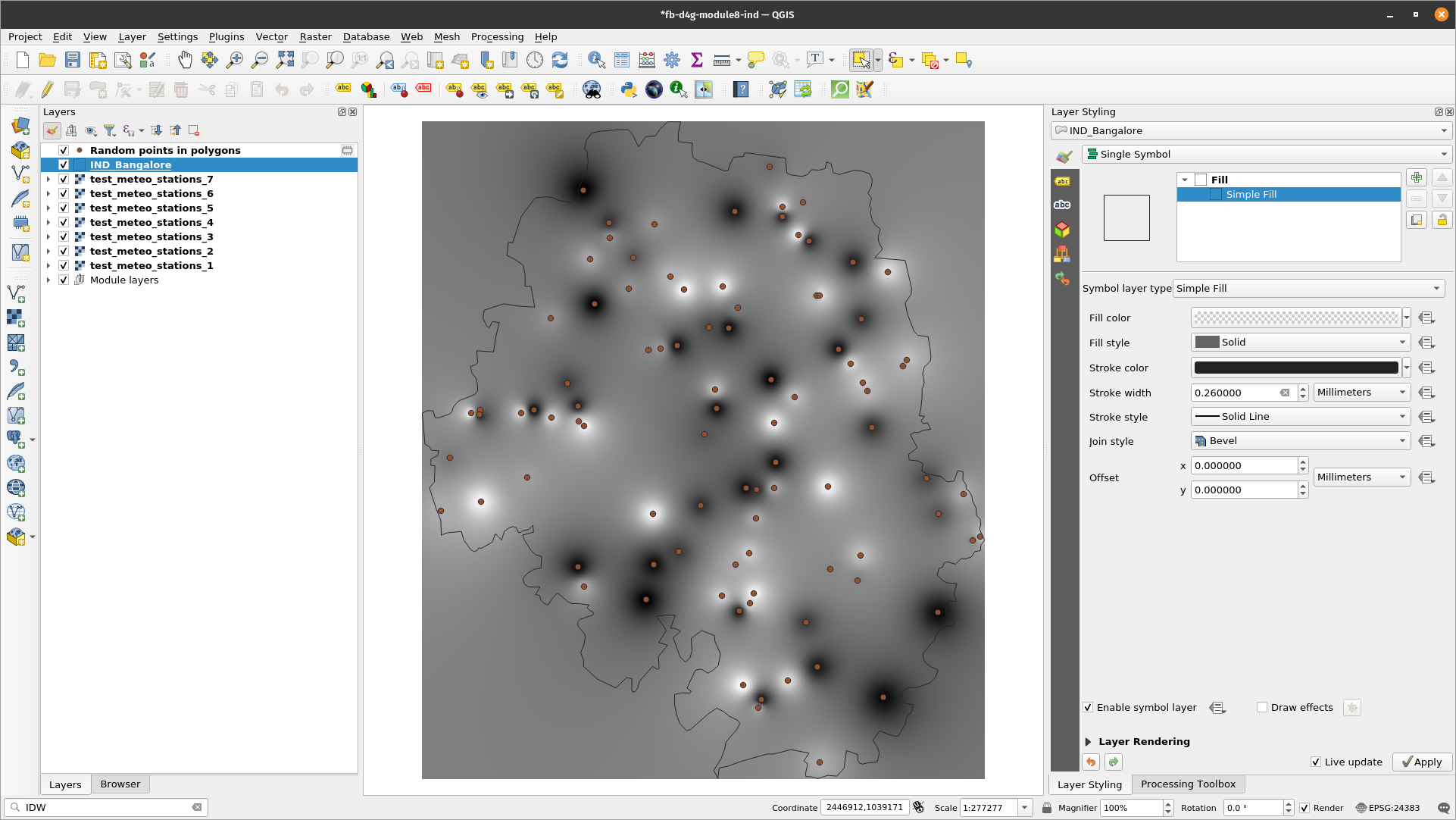 Interpolated datasets