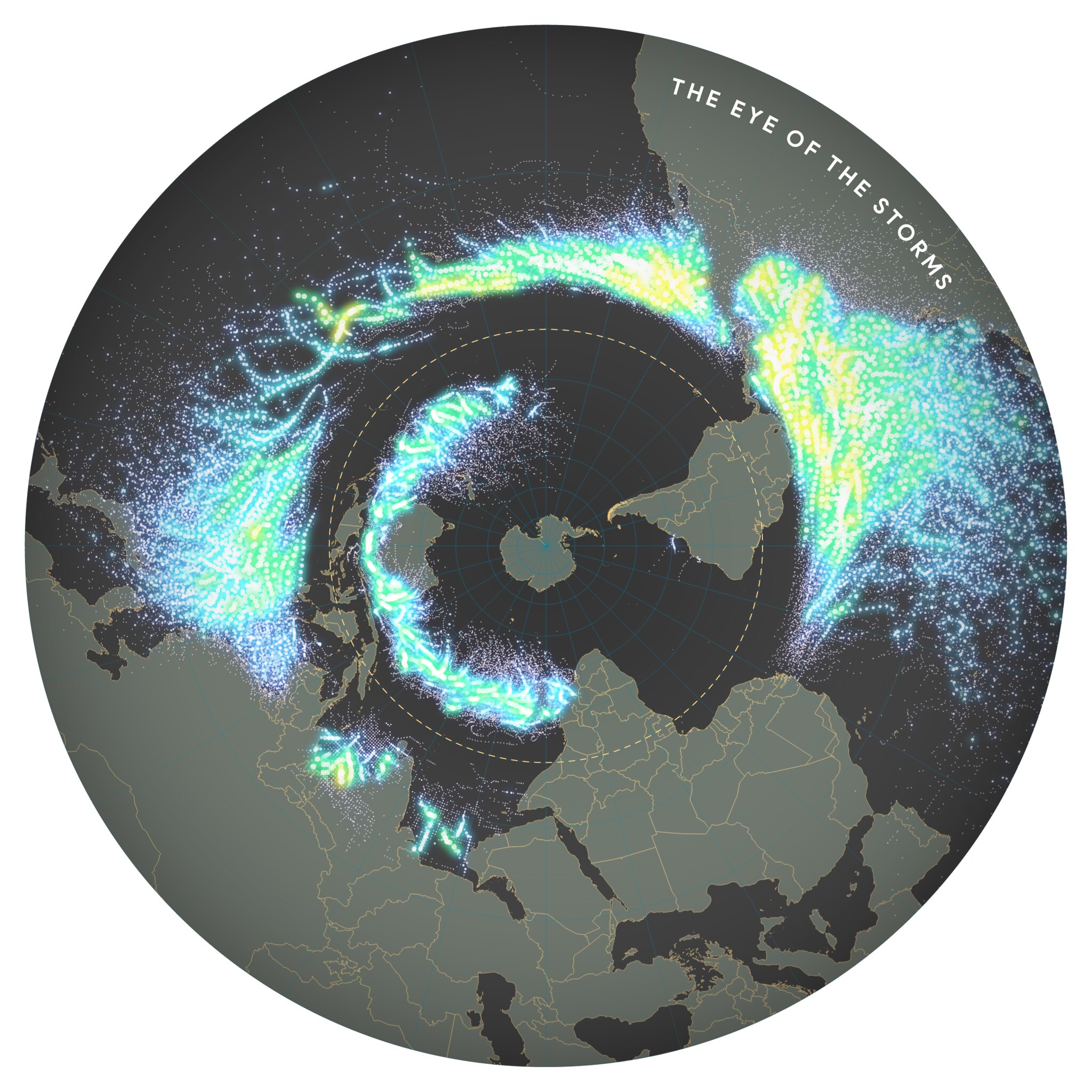 Storm trace data between 1851 to 2020