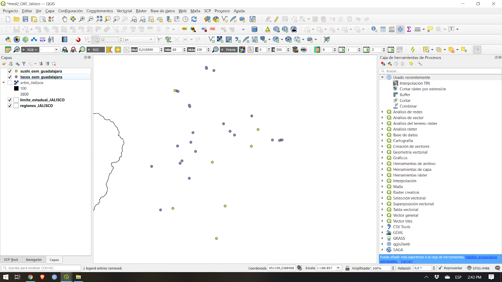 Layers Panel with all layers loaded