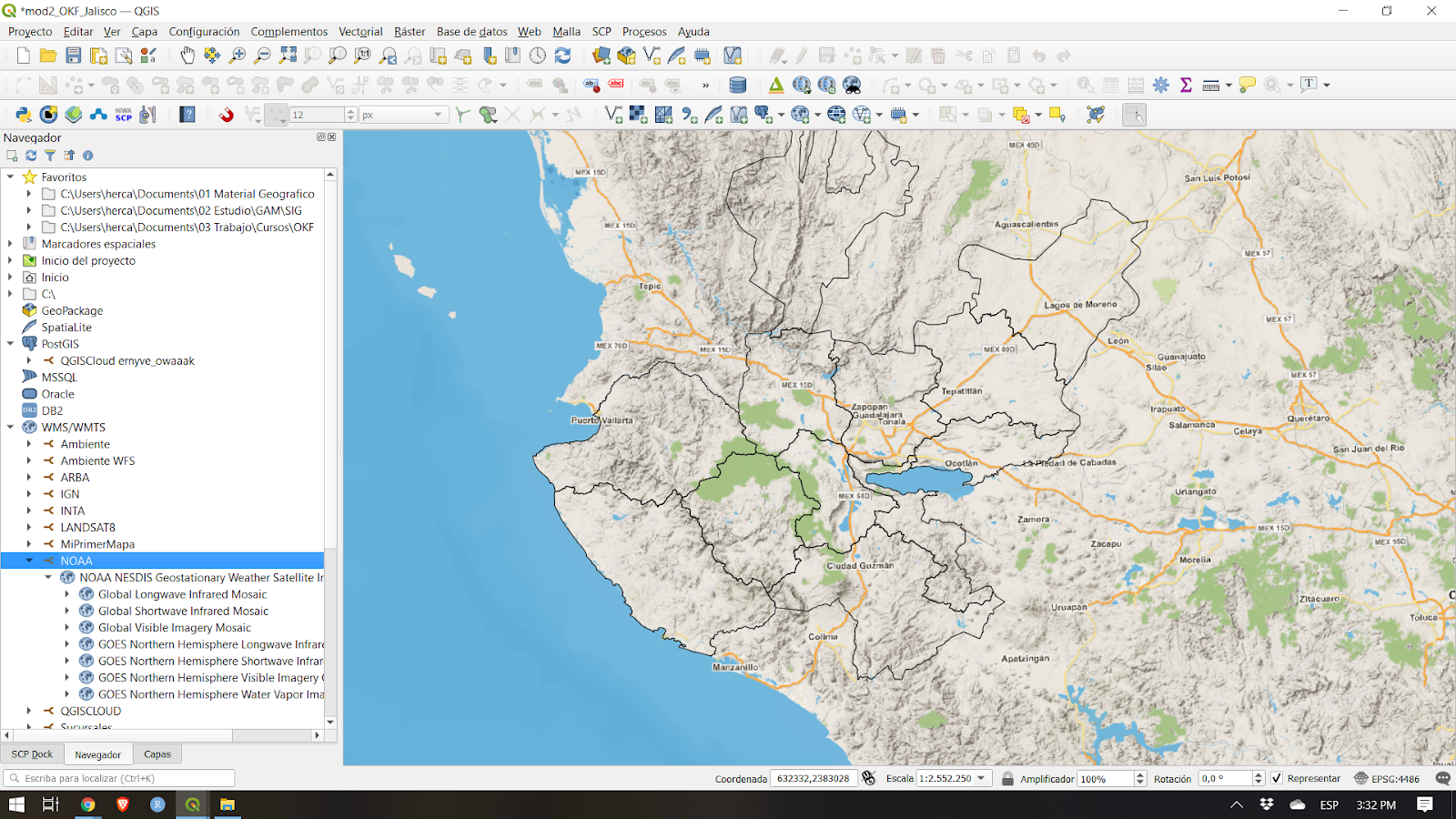 The LiPAD 100-year Flood Hazard WMS added in the Browser Panel