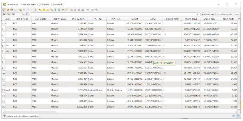 New attribute table with new field and attributes