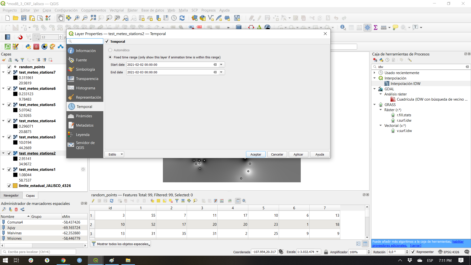 Setting temporal information to the raster dataset (2)