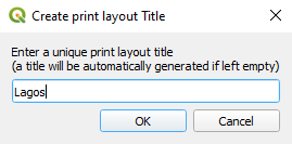 Naming the Print Layout