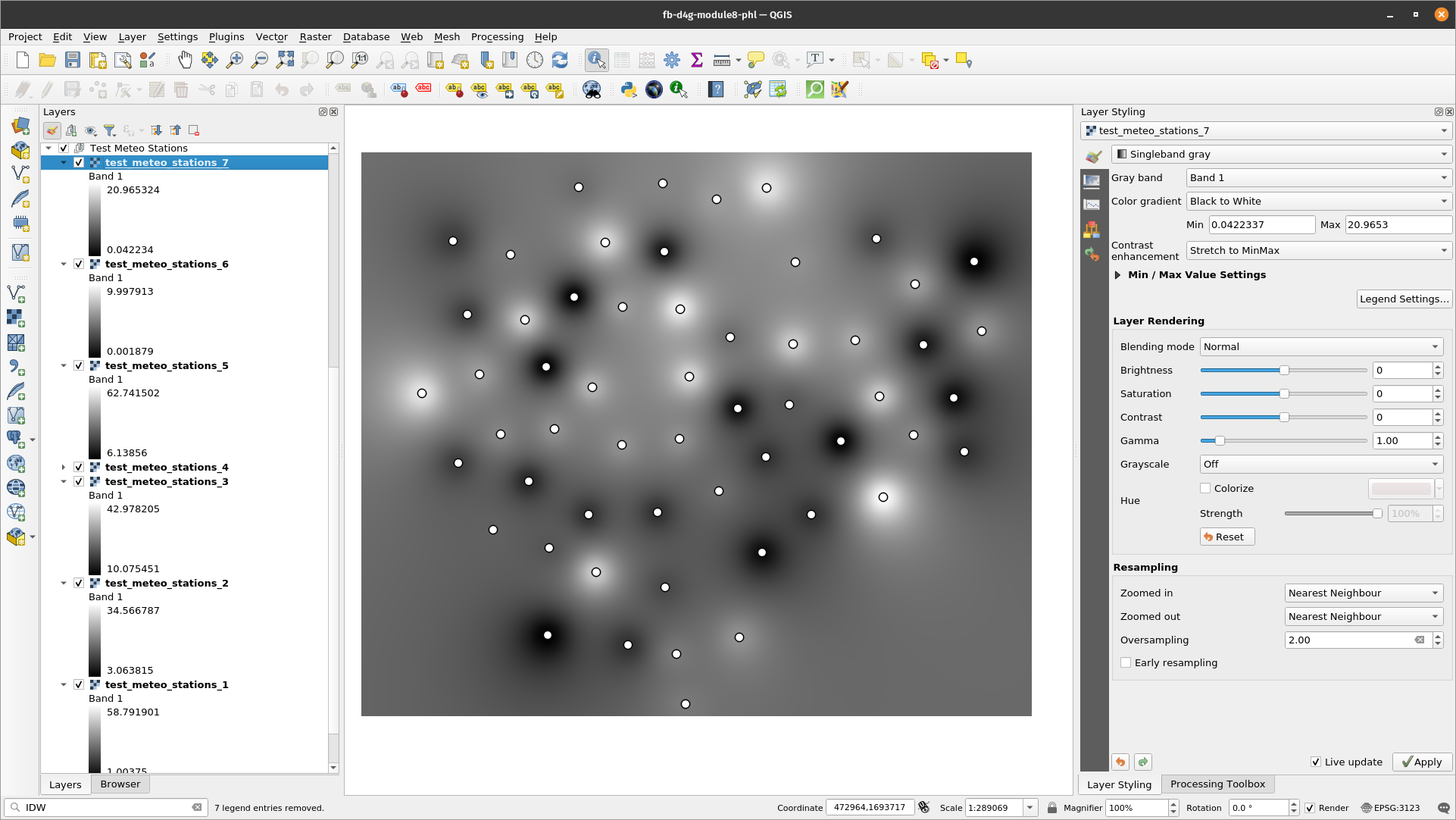 Interpolated datasets