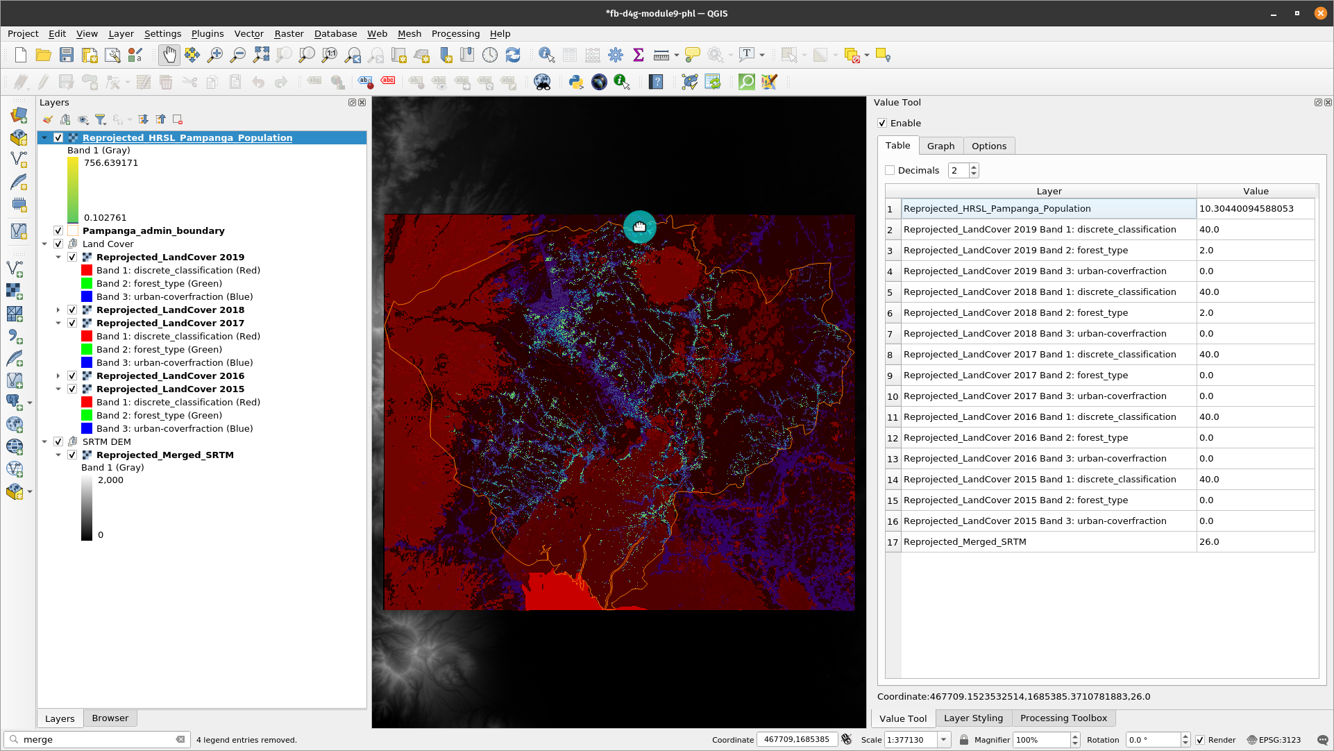 Loaded value tool - highlight on first tab - Table