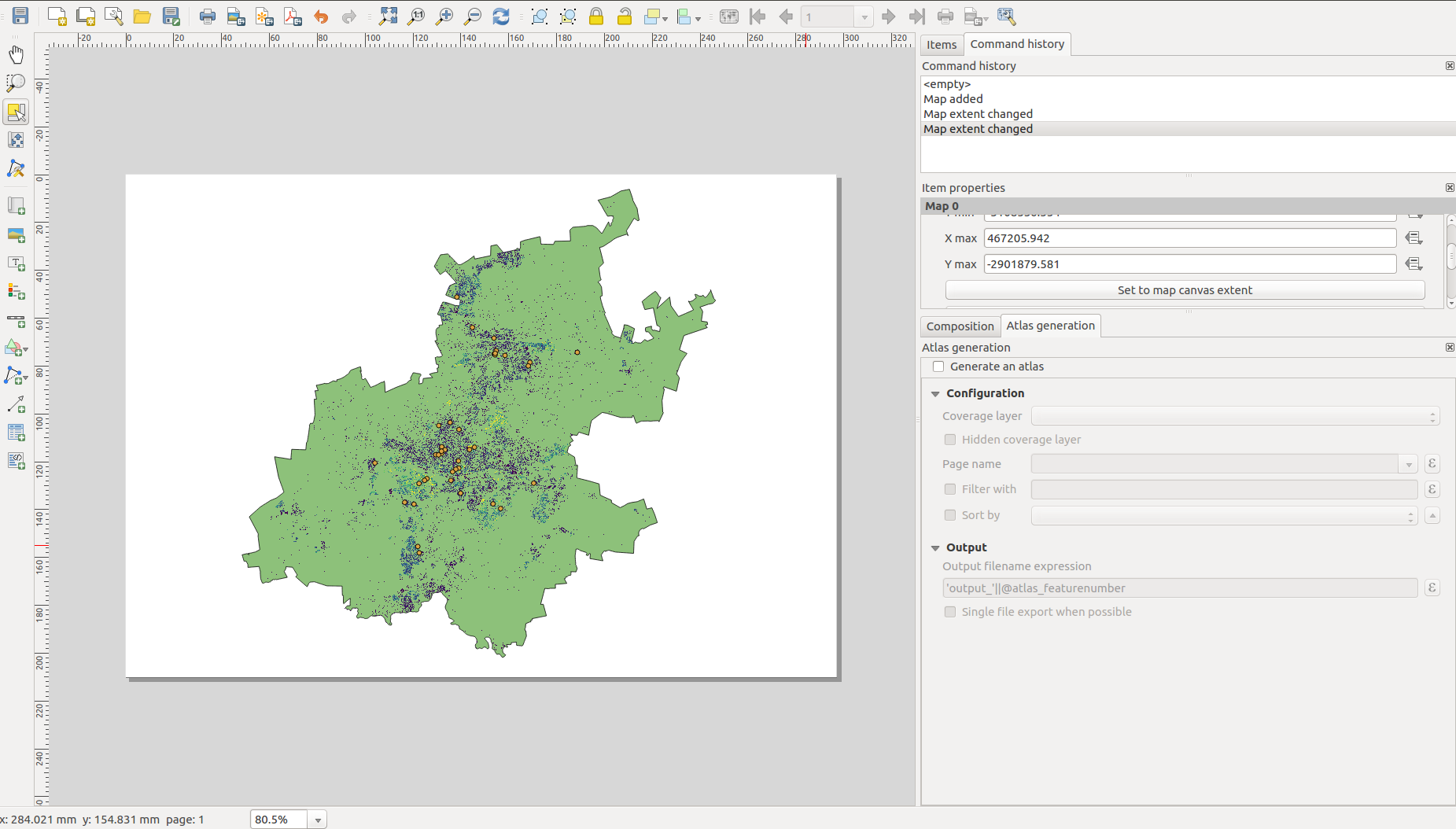 Add map to Print Layout