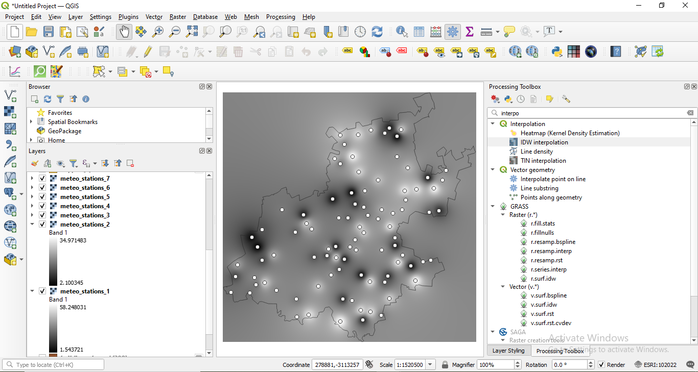 Interpolated datasets