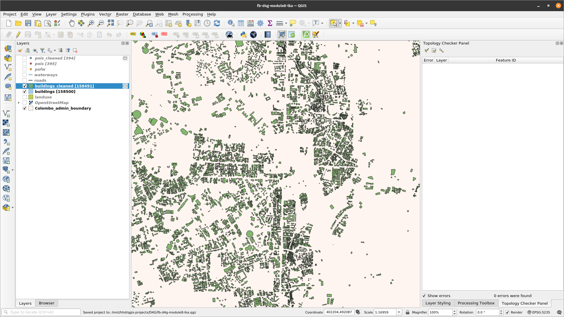 Results of Delete duplicate geometries