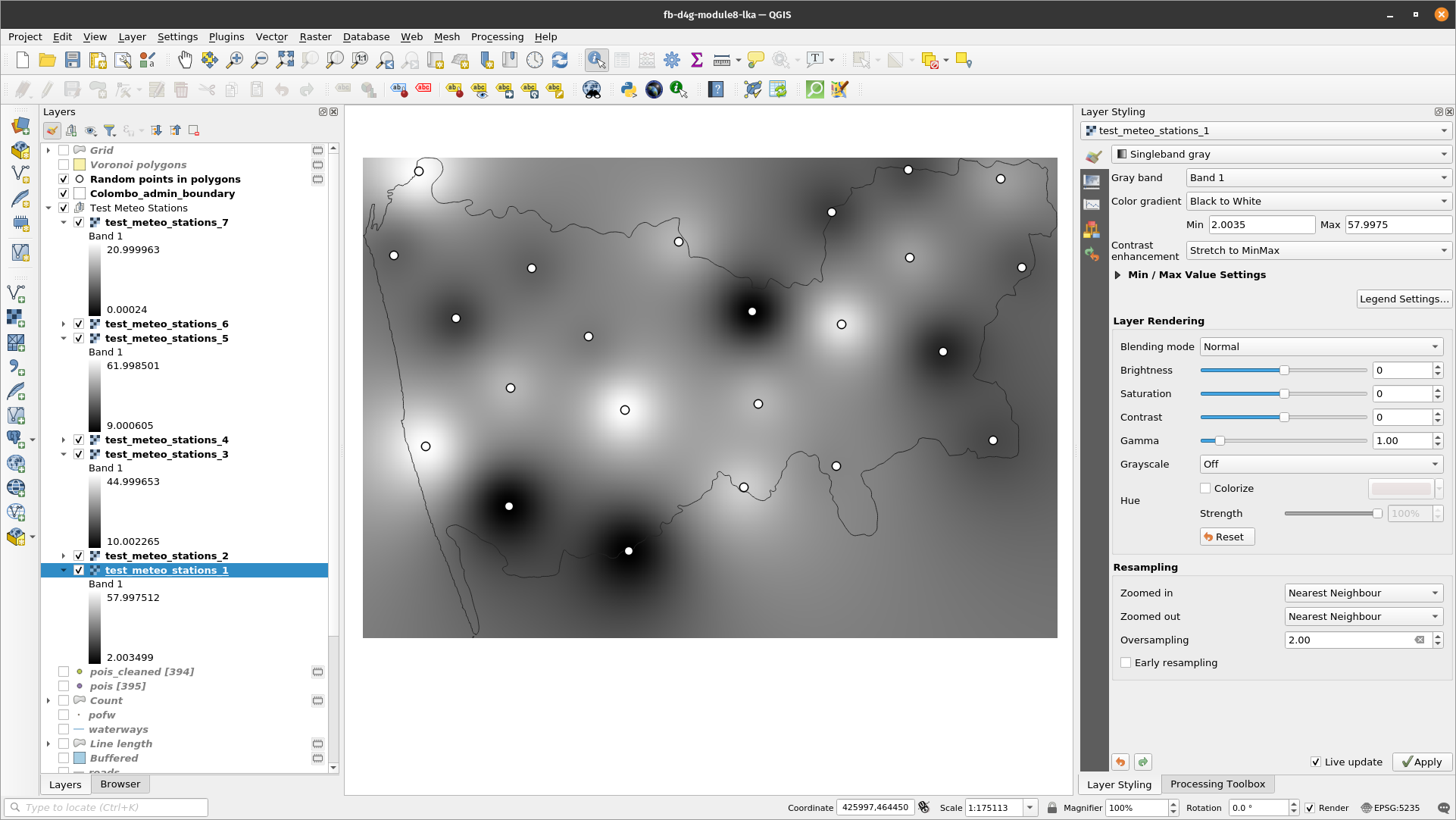 Interpolated datasets