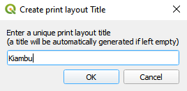 Naming the Print Layout