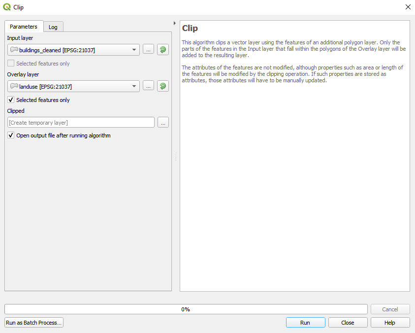 Running the Clip algorithm