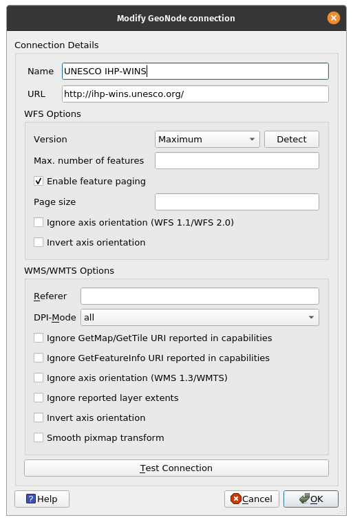 Connect to GeoNode Connect to GeoNode